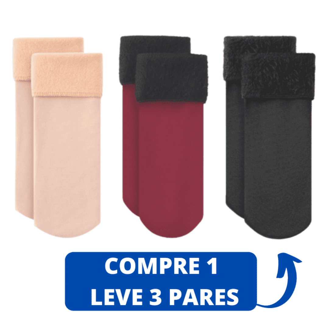 Meia Térmica Aveludada Ultraconfort | COMPRE 1 LEVE 3 🎁