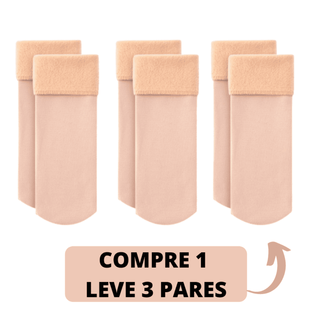 Meia Térmica Aveludada Ultraconfort | COMPRE 1 LEVE 3 🎁